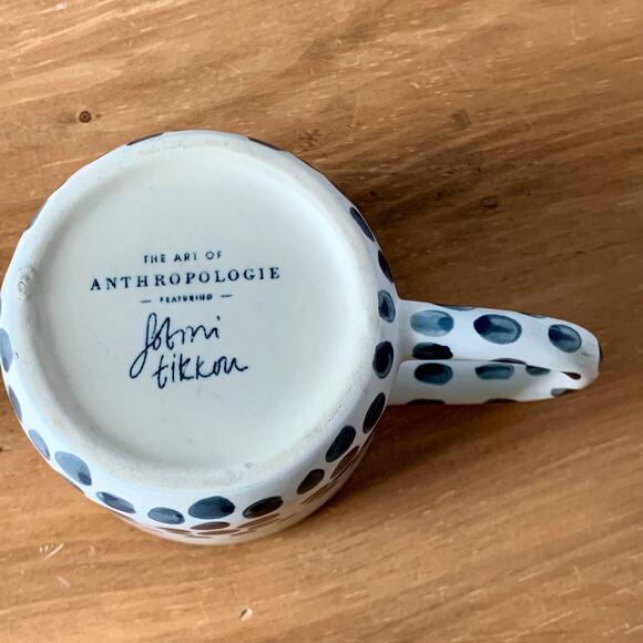 Anthropologie Coffee Face Mug Cup 3D Visage Artist FOTINI TIKKOU Hand Painted 2 - Picture 13 of 16